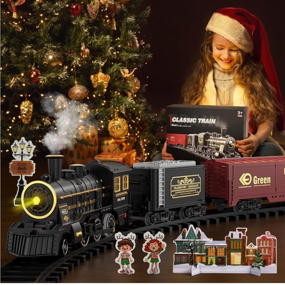 Electric Rechargeable🔋Train🚂Toy with Steam Engine w Light💡and Sounds🔊 - Picture 7 of 8